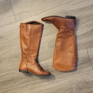 Leather Tan boots by. CIAOBELLA